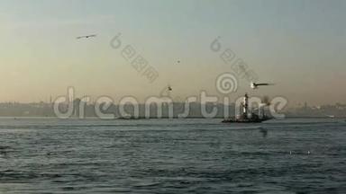 伊斯坦布尔卡迪科伊码头怀旧客轮